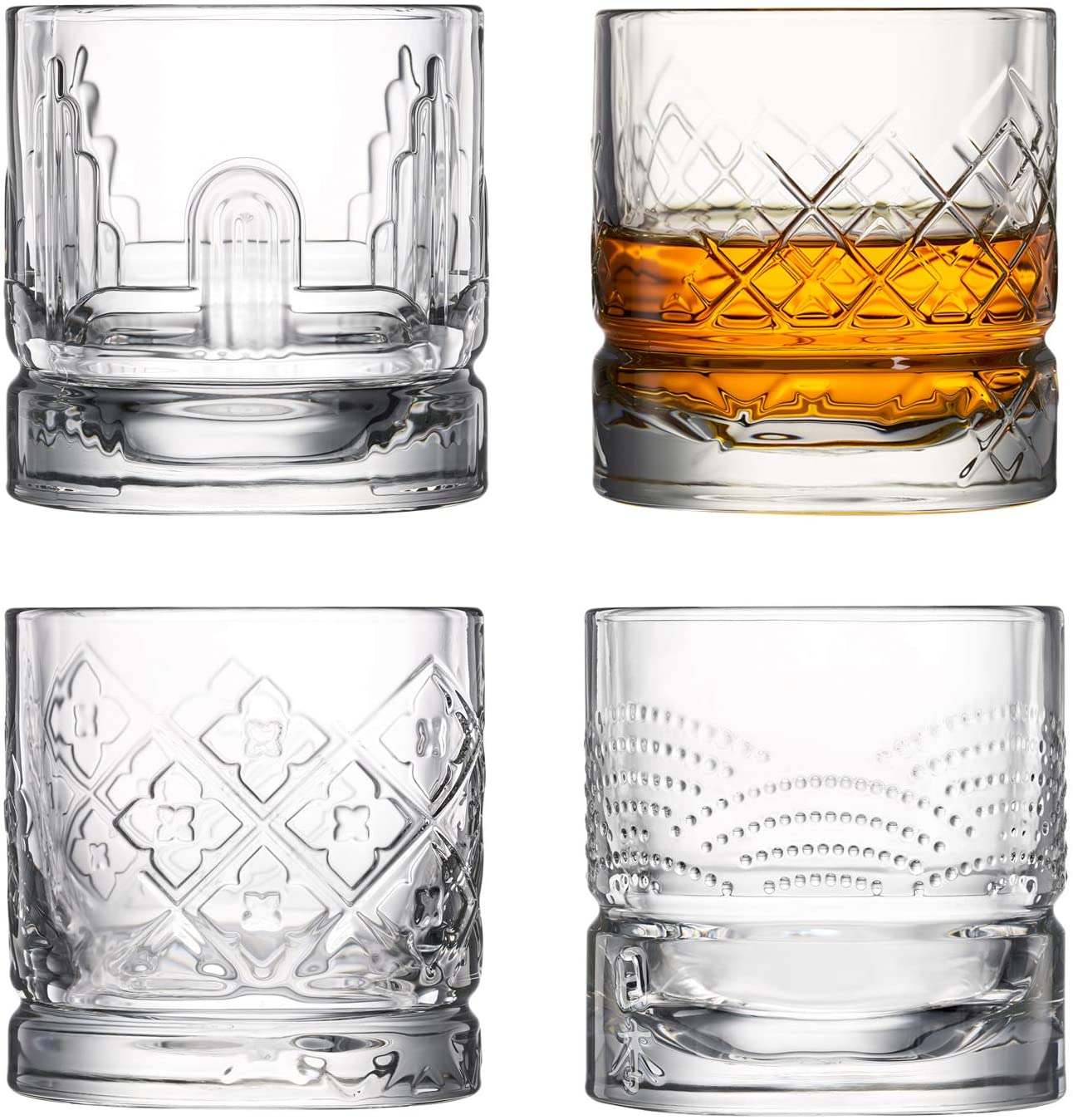 Dandy Whiskey Glasses, Set of 4