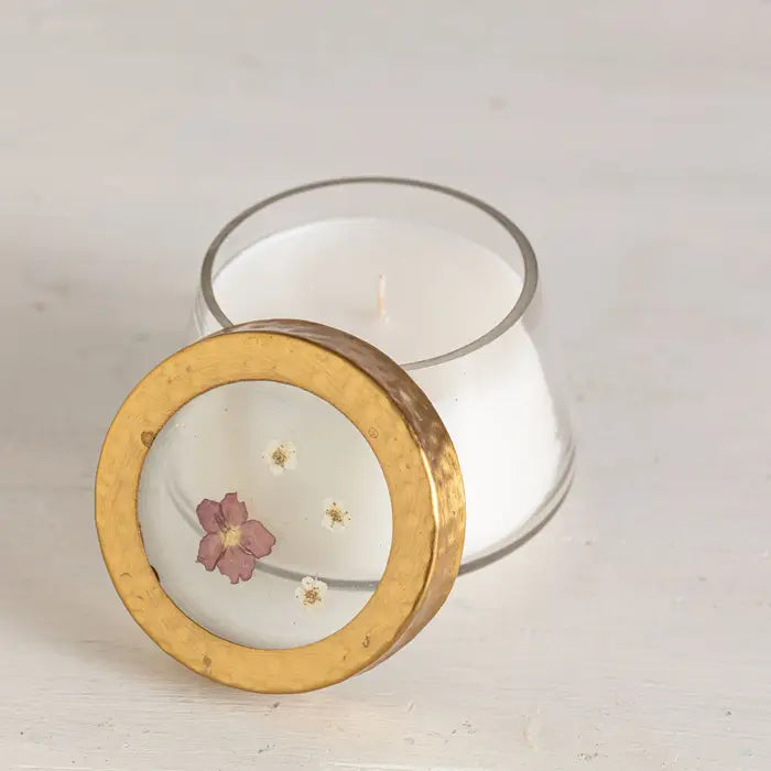 Citrus Garland Small Floral Pressed Candle